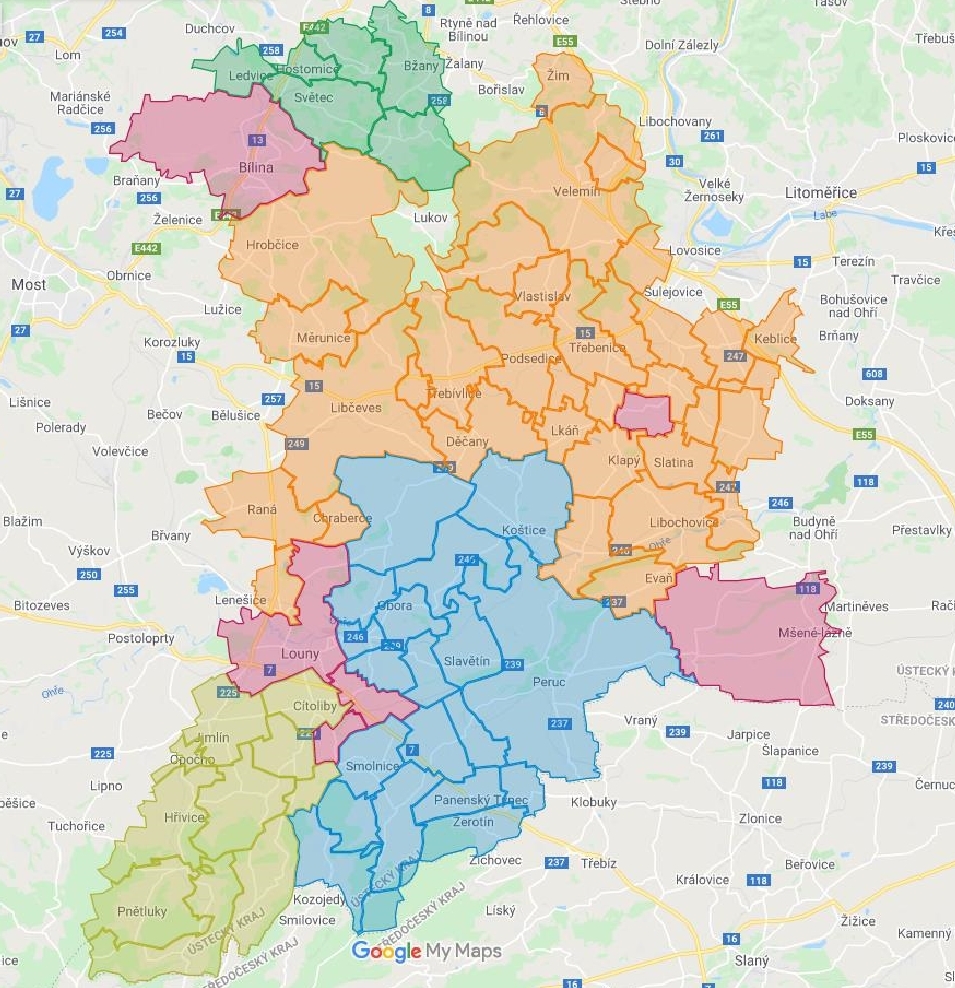 Mapa &uacute;zem&iacute; MAS SERVISO 2021+